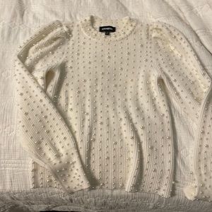 COPY - Medium pearl embellished express sweater